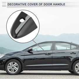 X AUTOHAUX Front Left Door Handle Lock Cylinder Cover for Toyota Corolla 2014-2018 ABS Gray 1 Pc