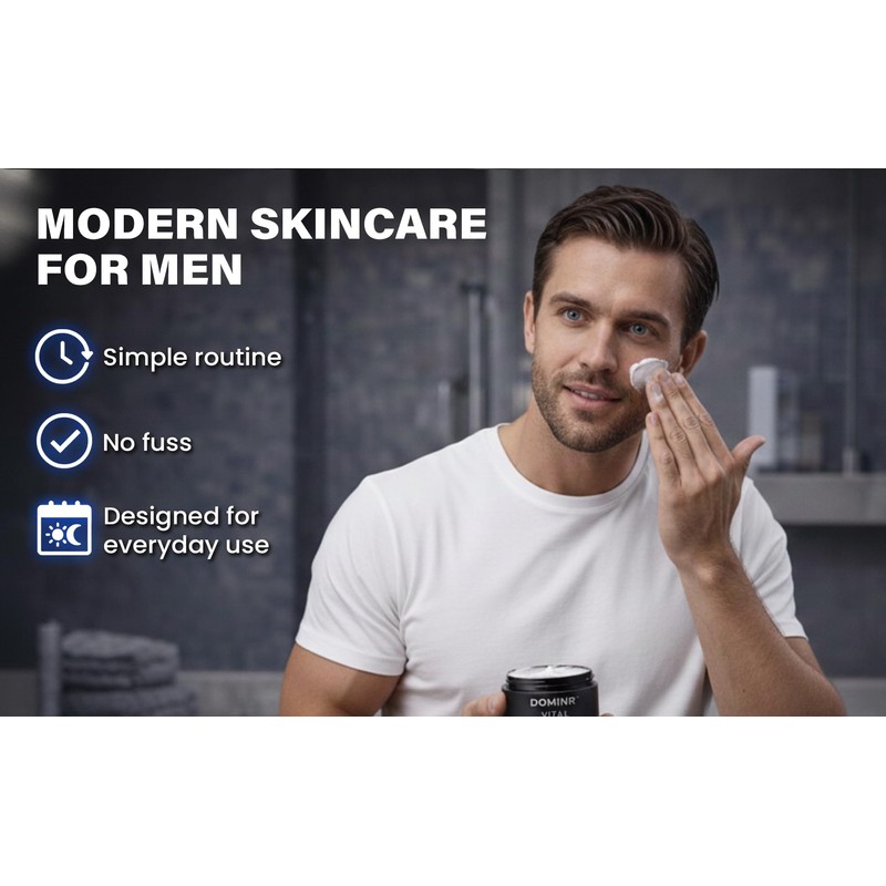Men’s Face Moisturiser 100ml – Non-Greasy, Fast Absorbing Daily Cream