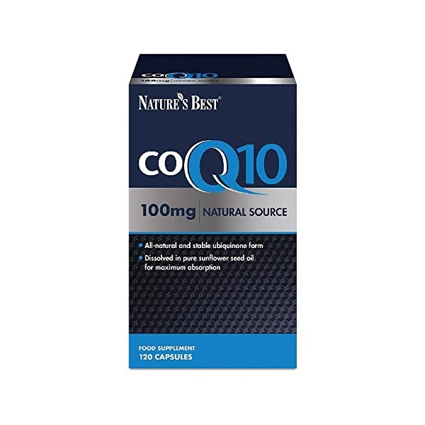 Co Enzyme Q10 [CoQ10] 100mg | 120 Capsules | One-a-Day | 4 Monthâs Supply | High Potency | Natural Source | Easy, Fast Absorption | High Strength q10 Supplement | UK Made