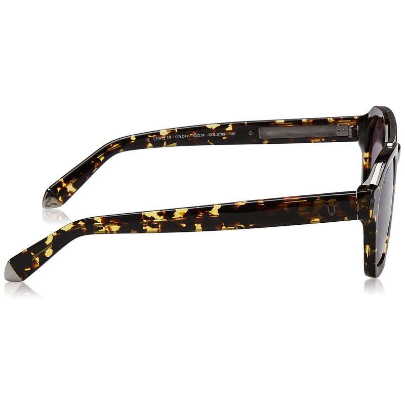 Police SPLC47 Sunglasses, VARIEGATO MARRON-GIALLO LUCIDO, 50