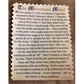 LOT OF 30 VIRGIN MARY OUR LADY OF THE MIRACULOUS MEDAL CATHOLIC~SIGNE