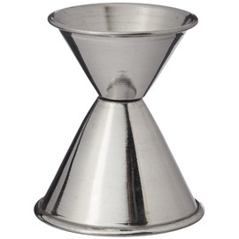 Tablecraft Stainless Steel Jigger, 1 oz and 2 oz, Metallic