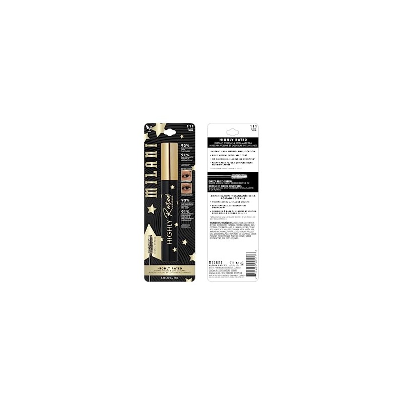 Máscara para pestañas voluminizador 10 in 1, Milani