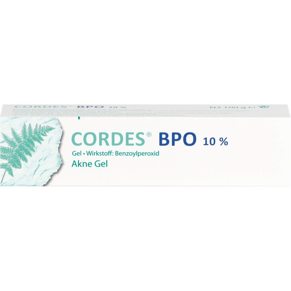 Cordes BPO 10% Akne Gel, 100 g Gel