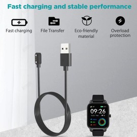 Smart Band Charging Cable Fast Charging PVC ABS Magnetic Charger for Xiaomi Haylou RS4