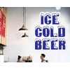 Ice Cold Beer Concession Restaurant Food Truck Die-Cut Vinyl Sticker