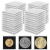 LDXDRU 50 Pack Coin Capsules, Plastic Coin Holders, Coin Protectors