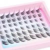 Cat Eye Cluster Lashes Natural Individual Eyelashes 14mm Fox Eye