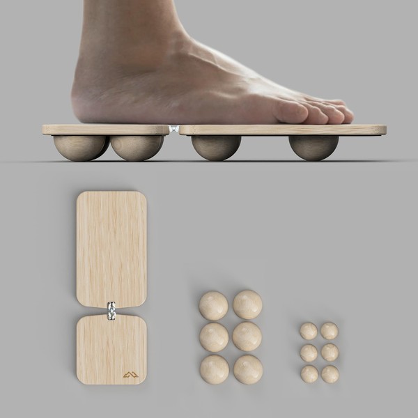 SteadySole foot balance board for lower leg mobility training |