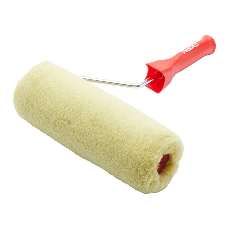 ProDec 225mm Woven Masonry Paint Roller and Frame, Heavy Duty
