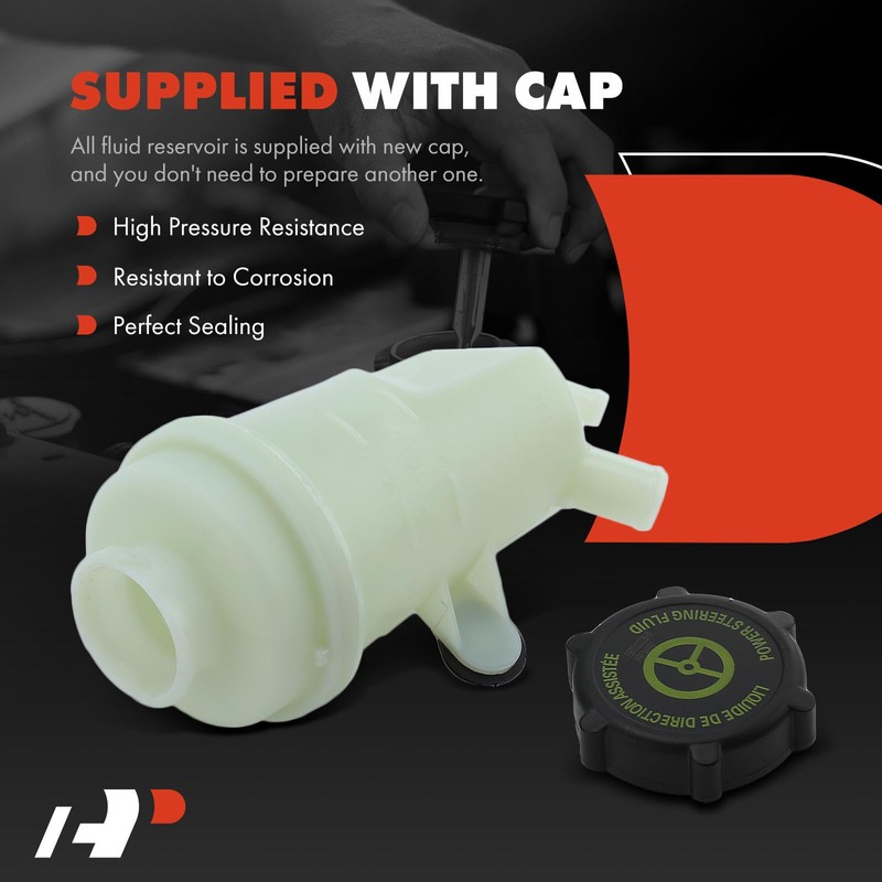 A-Premium Depósito/tanque de dirección asistida con tapa compatible con Ford
