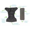 Babybamboo 5 Pañales Ecológicos Bambú + 5 Insertos De Fibra