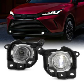 AKKON - Fits 2021-2024 Toyota Venza LED Bumper Driving Fog Lights Pair Left+Right w/Wire Harness Bracket Screws