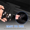 SNOMEL 2 Pcs Car Hooks for Passenger Glove Box, Self-Adhesive