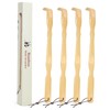 YIMICOO Wooden Bamboo Back Scratcher, 17 Inch Long Handle Back