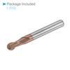 CoCud Ball Nose End Mill, 3mm Radius 6mm Shank 50mm