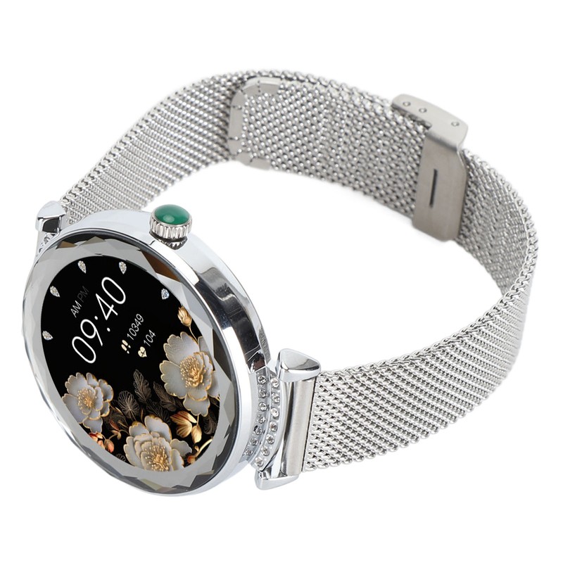 1.19in Smart Watch for Women with Rhinestone Smartwatch Bluetooth Call