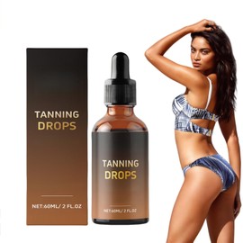 Sunless Tanning Drops,Moisturizing Tanner for Face and Body,Tans without Sun,Sunbed Tanning Accelerator,Tan Enhancers & Accelerators,Sunbed Tanning Lotion,Tan Moisturiser,Enhance Natural Skin Tone
