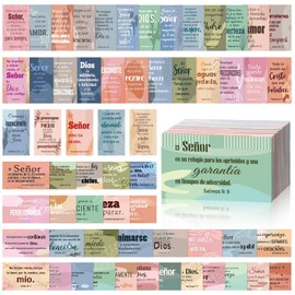 Resholder 240 Pcs Bible Verse Cards in Spanish Prayer Greeting Cards with Assorted Bible Verses Versículos Bíblicos En Español Church Christian Birthday Party Gifts for Women Men(Boho)