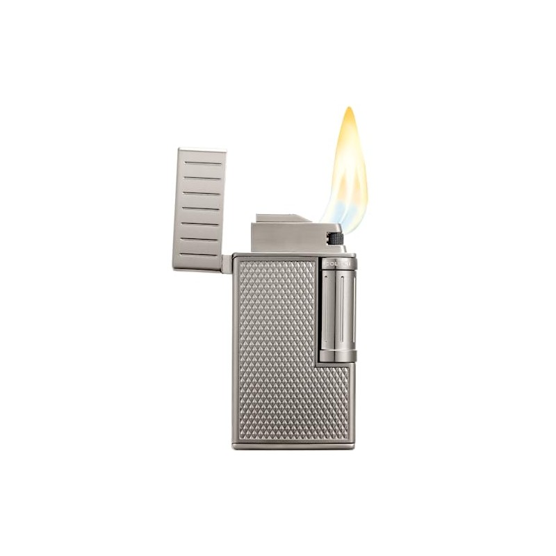 Colibri Julius Double Flame Butane Flint Cigar Lighter with Diamond-Pattern