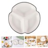 Alipis 3-Grid Ceramic Dinner Plate Adult Size Divided Plate Separator