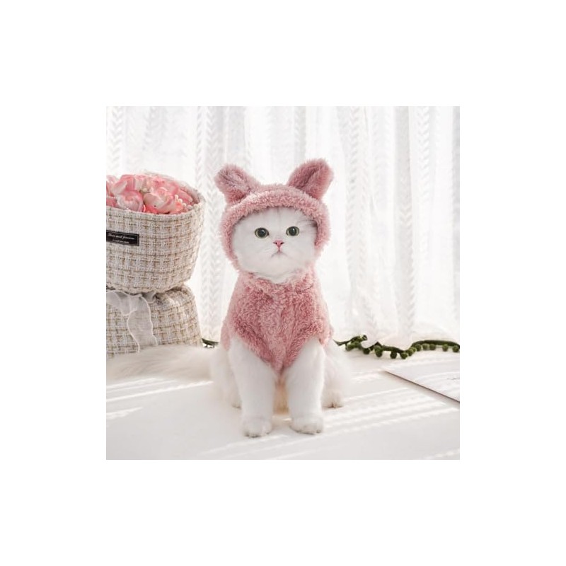 Disfraz de orejas de conejo de gato, lindas sudaderas con