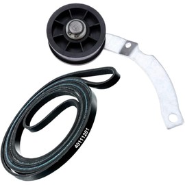 40111201 & 37001287 Dryer Belt & Idler Pulley Set Compatible with Top Brands Replaces with 500269P, WP37001287VP, ALE331RCW, 40051501, ALE230RCW, AP6008789, PS11741930