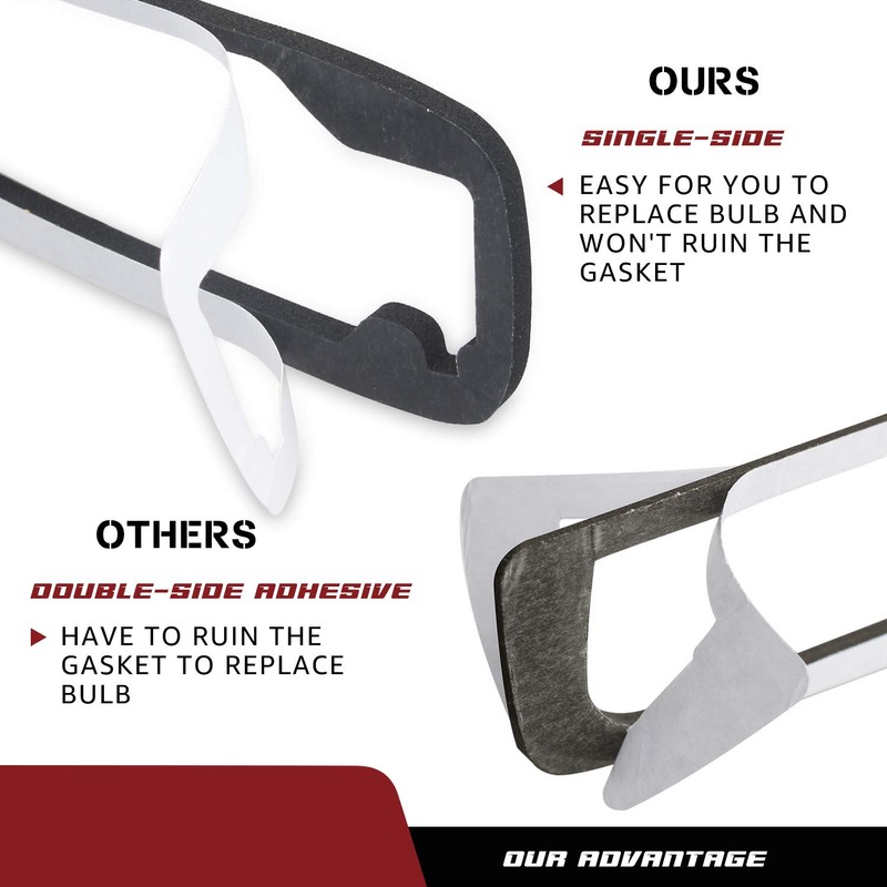 RUXIFEY 3rd Third Brake Light Gasket Seal Compatible with Silverado
