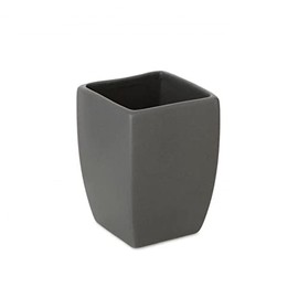 TATAY Vaso da Tavolo Thai Table Top Collection, in Ceramica, Grigio Antracite, Misure 7,5 x 7,5 x 10