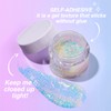 LANGMANNI Holographic Body Glitter Gel for Body, Face, Hair and