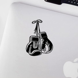 Transparent Decal Stickers of Boxing Gloves (Black) Premium Waterproof Vinyl Decal Stickers for Laptop Phone Accessory Helmet Car Window Mug Tuber Cup Door Wall Decoration ANDSKUSf82835BL080922
