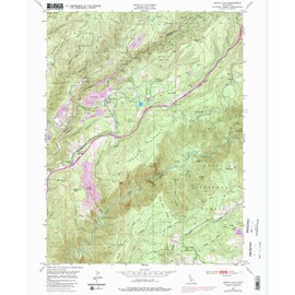 YellowMaps Dutch Flat CA topo map, 1:24000 Scale, 7.5 X 7.5 Minute, Historical, 1950, Updated 1980, 26.7 x 22 in - Paper