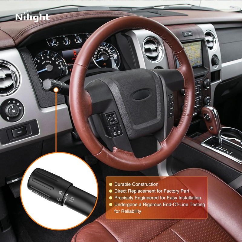 Nilight Turn Signal Switch Compatible with 2009 2010 Ford F150