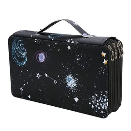 Lbxgap Portable Colored Pencil Case Organizer 103 Larger Individual Slots Holds 300 Pcs Pencils with Printing Pattern for Watercolor Pens or Markers, Pencil Case Organizer for Artist