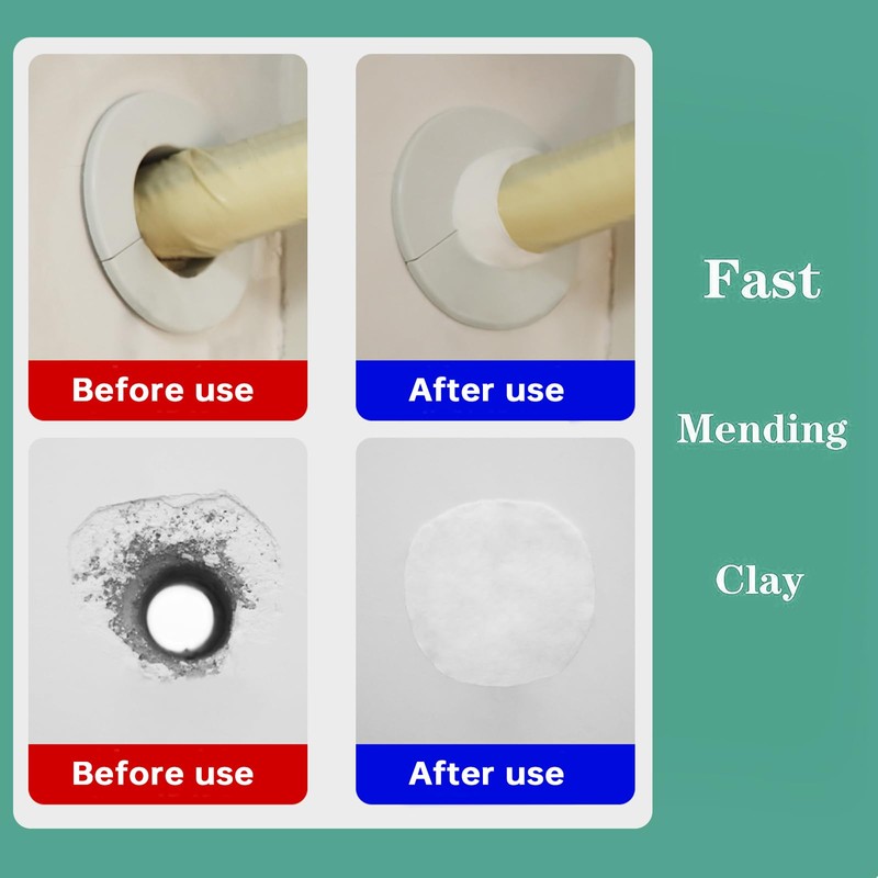 Zxfuture Pack of 8 White Seal Putty Waterproof Duct Seal