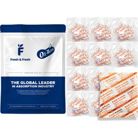 500 CC [100 Packets] Premium Oxygen Absorbers for Food Storage, Oxygen Absorbers (10 Bag of 10 Packets) - ISO 9001 & 14001 Certified Facility Manufactured