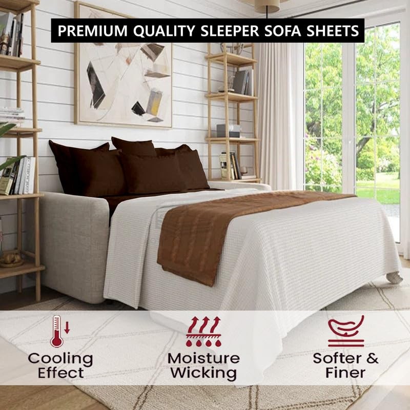 Full Sleeper Sofa Bed Sheet Set - 400 Thread Count