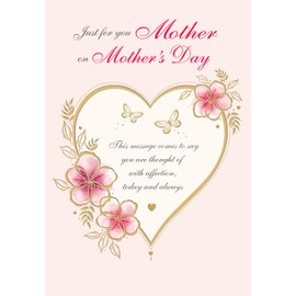 Classic Mother's Day Card Mother - 9 x 6 inches - Regal Publishing,Pink