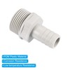PATIKIL Hose Barb Fitting Straight 15mm Barbed G3/4 Male Thread,