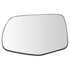 TRQ Driver Side Heated Mirror Glass with Backing Plate Compatible