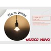 Satco S3862 Medium Light Bulb in Chrome finish, 4.38 inches