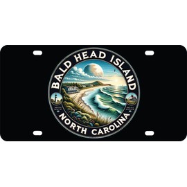 Bald Head Island North Carolina Souvenir Car-Home Decoration Mini Metal License Plate 4.75 x 2.25 inch