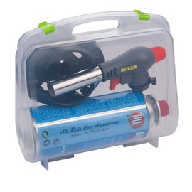 All Ride Gas Burner with Holder and Storage Box 20.5 x 7.5 x 17.5 cm Adjustable Flame