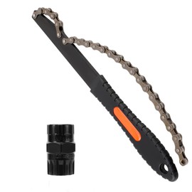 Oumers Bike Cassette Removal Tool, Bicycle Chain Whip and 2 in 1 Freewheel Remover, Wrench Sprocket Puller Remover Kit Lockring Removal Tool Bike Repair Tool for 5-12 Speed Cassette