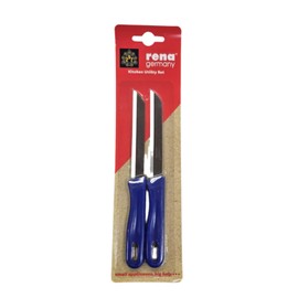 TABAKH by rena germany Multi Purpose Utility Kitchen Knife Set, Stainless Steel Blades, Pack of 2 Knives, 110mm