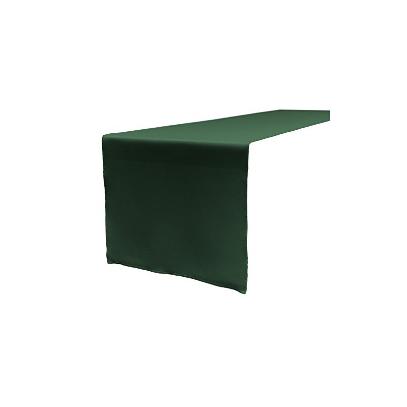 LA Linen Polyester Poplin Table Runner, 14 by 108-Inch, Green
