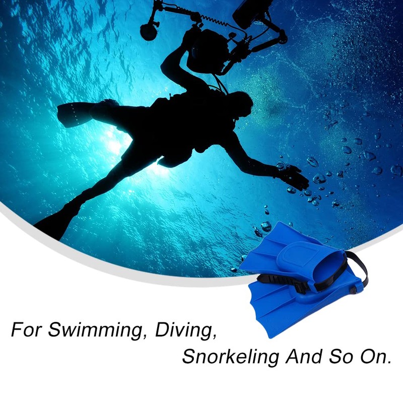 2 Pcs Swim Fins Adjustable Swimming Flippers Professional Snorkel Fins