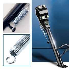 SG Store 2 Pieces 100 mm Length Motorcycle Stand Spring Kick Side Stand Spring Metal Stand Return Spring Replacement Silver