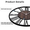 Mee 2ou 24 Inch Large Metal Wall Clock with Voice