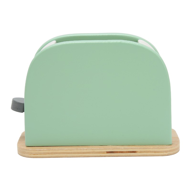 Toaster Toy Set Safe Durable Solidwood Round Edges Hand Eye